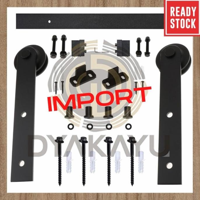 Barn door set pintu geser pintu sliding door