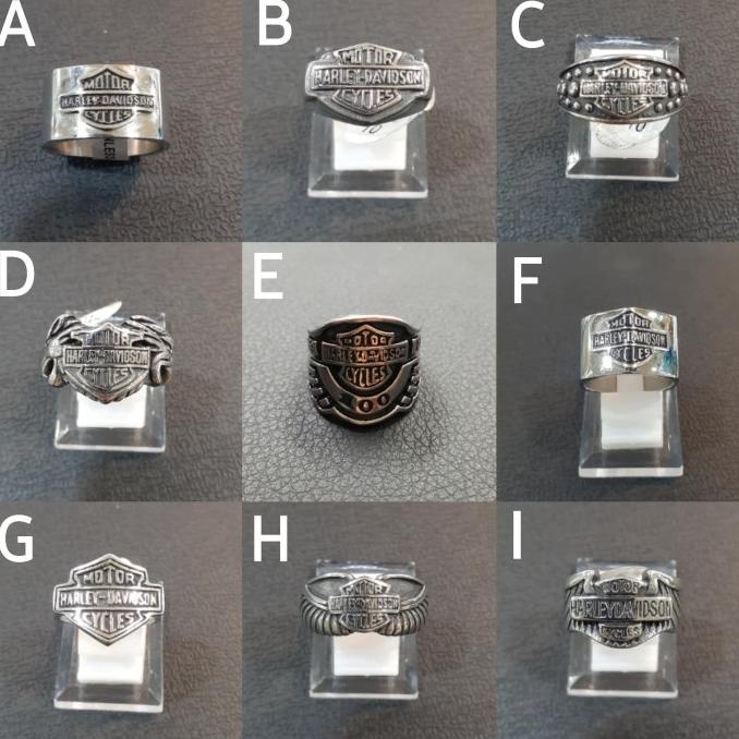 CINCIN TENGKORAK PRIA HARLEY DAVIDSON SKULLRING TITANIUM - PART 9