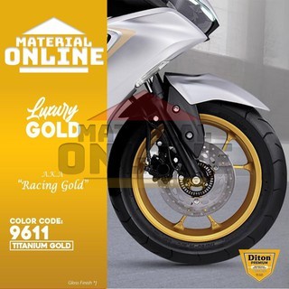 Promo Paket Cat Semprot Pilox Diton Premium Titanium Gold 9611* Cat Velg