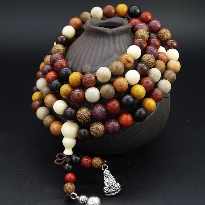 Japamala Tasbih Buddha 108 Butir Rainbow Style