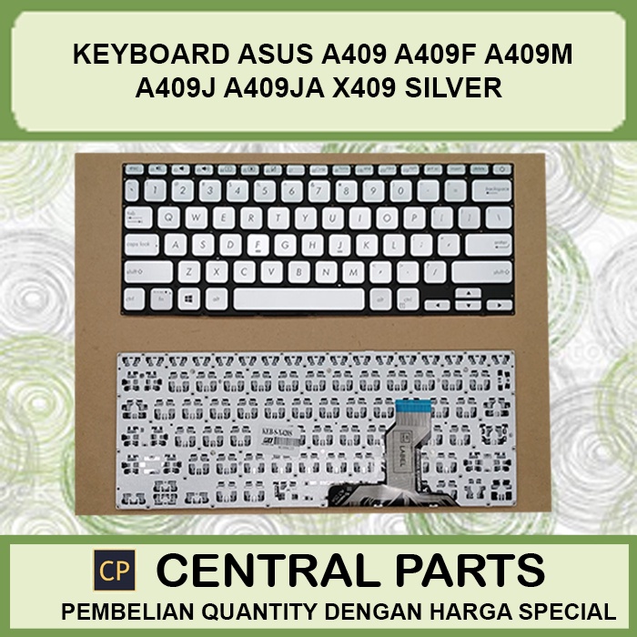 Keyboard Laptop Asus Vivobook 14 A420 A420u A420ua A420f X420 X420u X420ua Silver