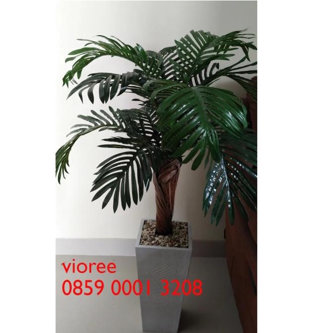 Palem 1,2m Tanaman Artificial Hias Pohon Plastik Tinggi Dengan Pot Good Quality 705