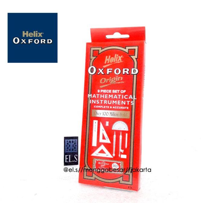 

New Helix Oxford Mathematical Instrument Set / Jangka Penggaris Set Berkualitas