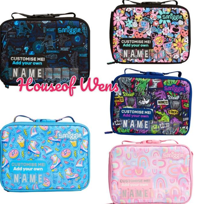 Big Sale Smiggle Bright Side Square Id Attachable Lunchbox Original Terbaik