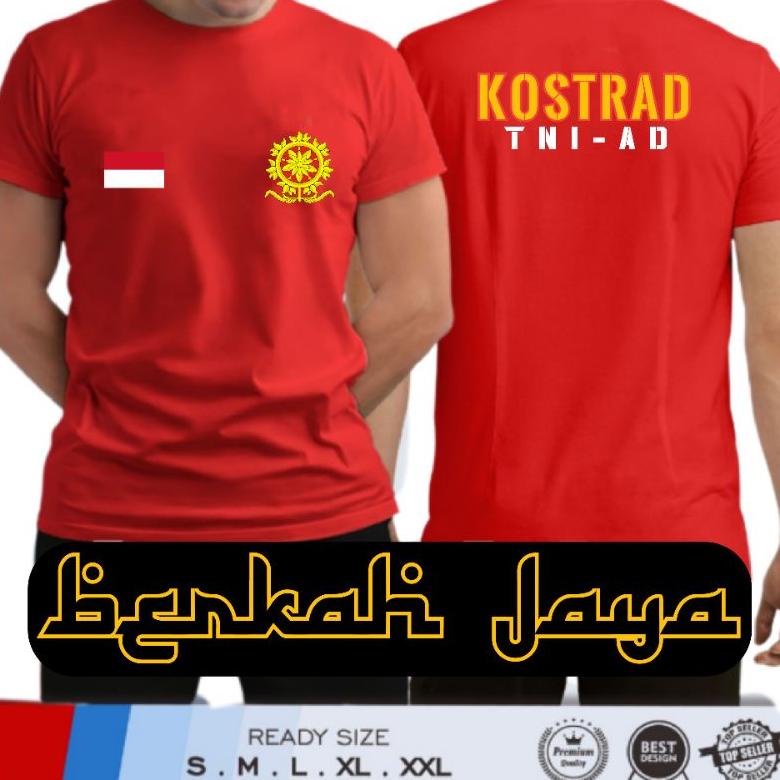 Terlaris Kaos KOSTRAD TNI ANGKATAN DARAT/Kaos distro /kaos 