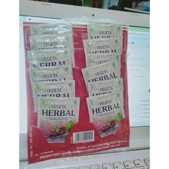 

Big Sale - Vegeta herbal isi 12 sachet rasa anggur ~