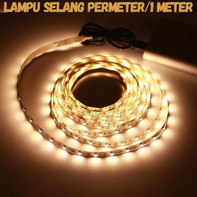 Produk Terbaik] LAMPU SELANG LED PERMETER WARNA WARM WHITE LAMPU HIAS OUTDOOR 1 METER
