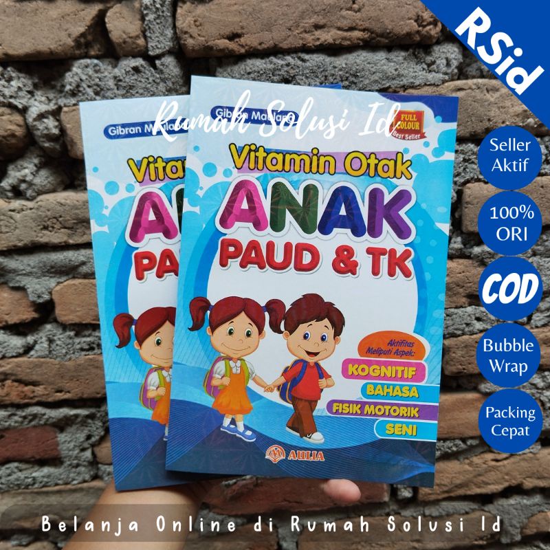 Buku Vitamin Otak Anak Paud dan TK Buku Anak - Buku Paud - Buku TK