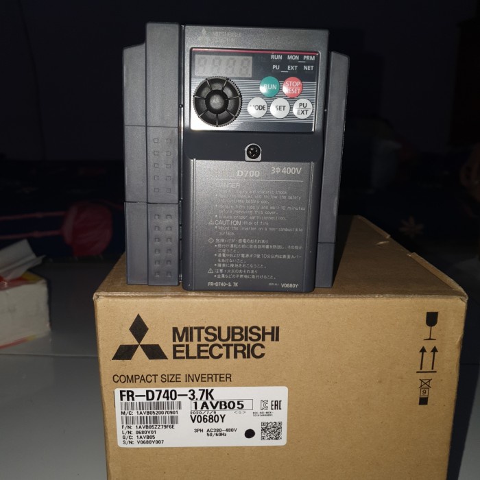 [Original] Fr-D740-3.7K Mitshubisi Inverter Fr D740 3.7K Bisa Gojek