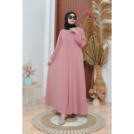 Hanna Dress By:Yulia HD - Gamis Fashion - Gamis Cerruty Terbaru - Fashion Terbaru