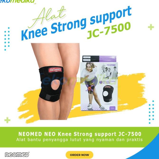 neomed neo knee strong support jc-7500 / deker lutut / perekat lutut