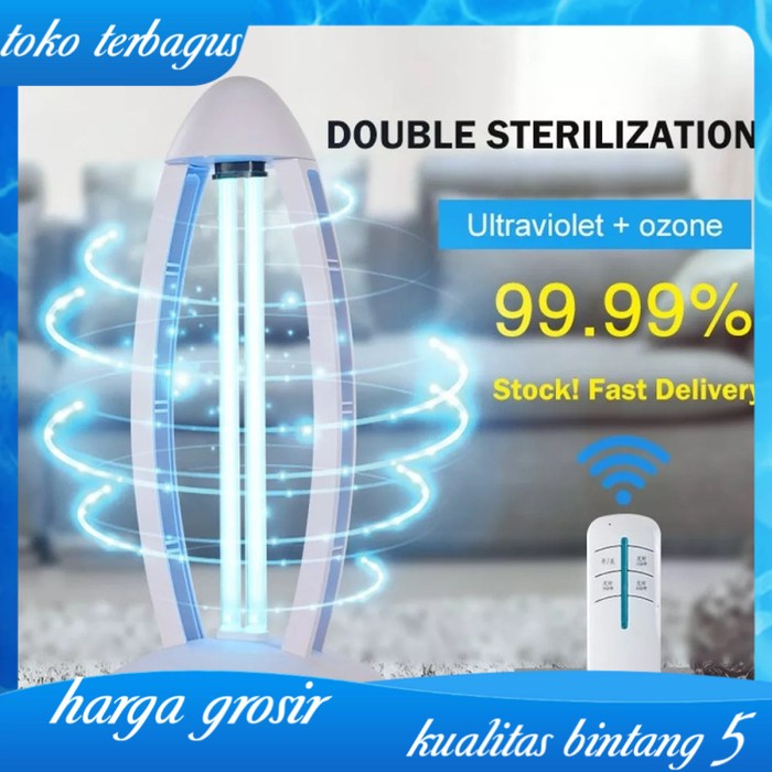 Promo Lampu Uvc Sterilizer Ozone Lampu Disinfektan Uvc+Ozone 38W Putih Terbaru