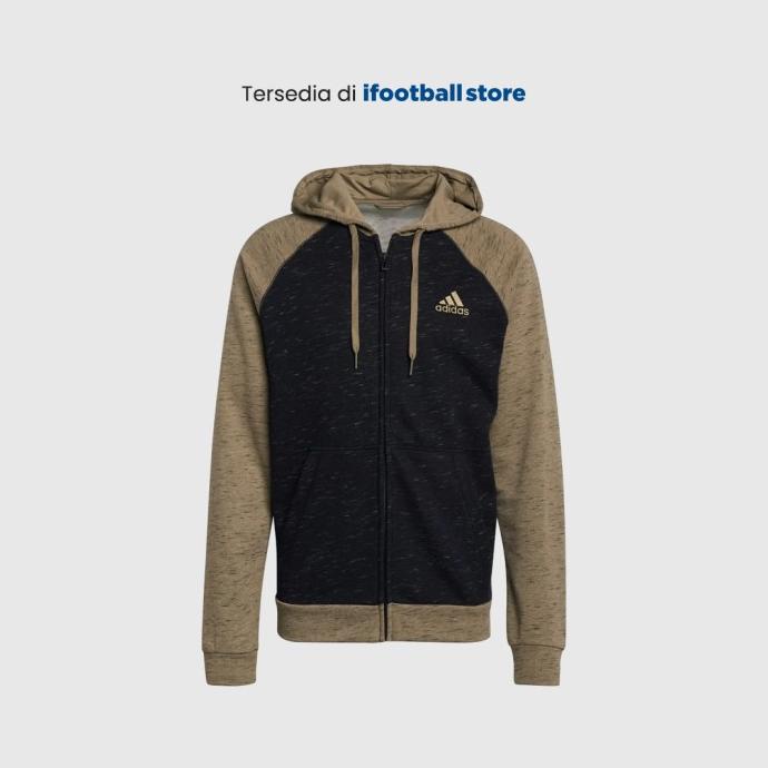 Hoodie Pria Adidas Essentials Melange Small Logo H12178 Original Ohmymarketid