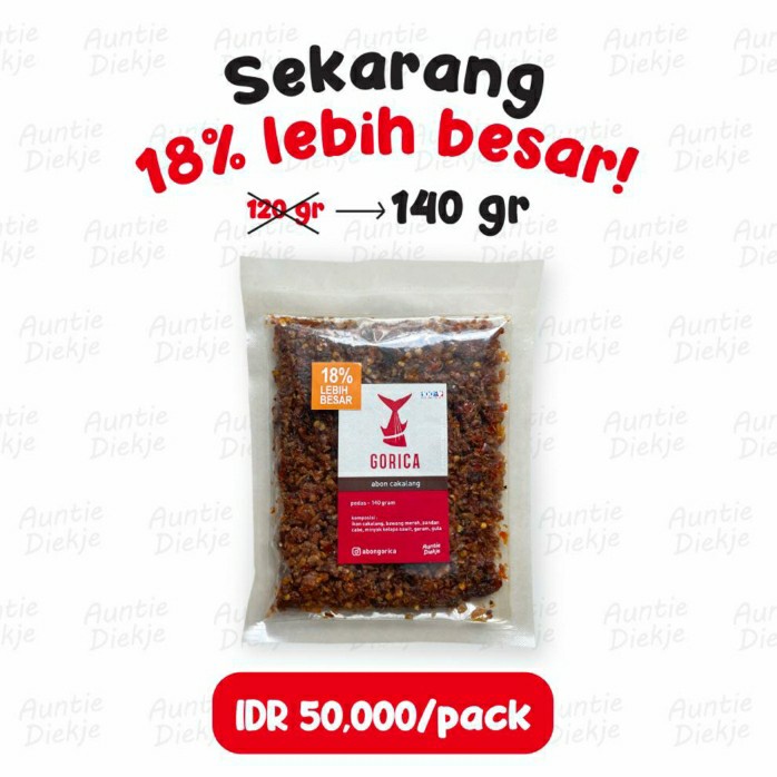 

Gorica Abon Ikan Cakalang - 120 Gram