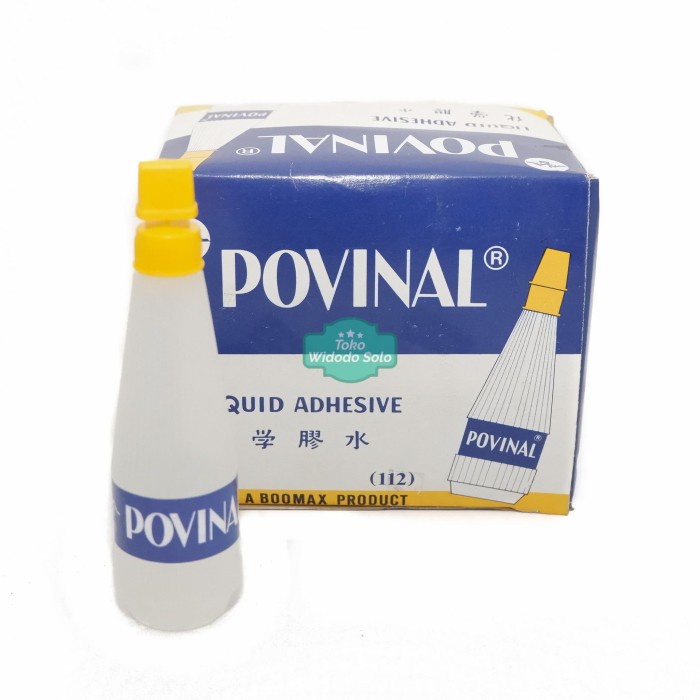

Lem Kertas Povinal 112 75ml Cair Putih Isi 12 Buah