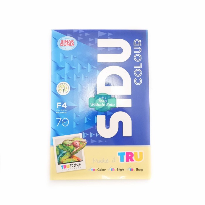 

Kertas HVS Kuning Sinar Dunia F4 70gsm Folio Yellow 1 Rim