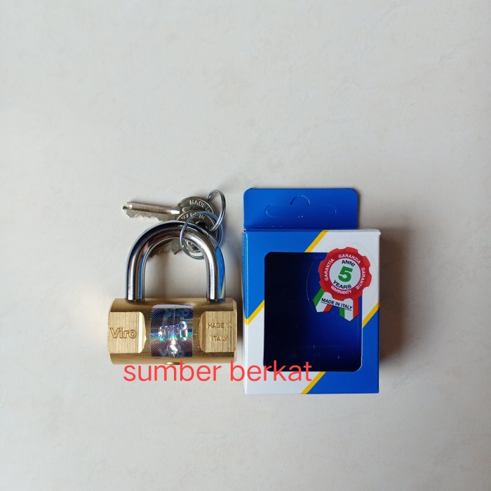 Latin- Gembok Viro 50Mm Bulat Asli, Gembok Viro 50 Bulat, Gembok Viro 50Mm
