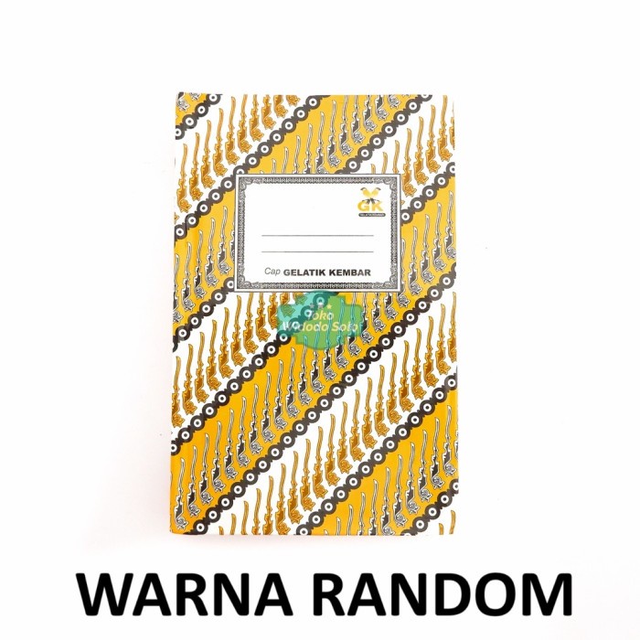 

Buku Tulis Hard Cover A6 200 Gelatik Kembar GK Kecil 10x15cm Ecer