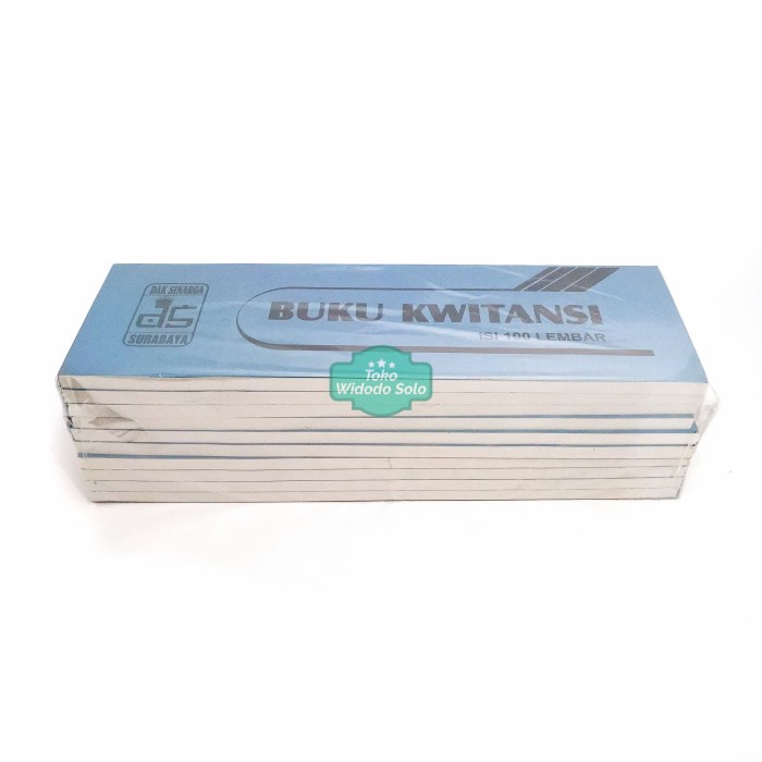 

Buku Kwitansi Besar Dak Sinarga 10x32cm Isi 100 Lembar Grosir