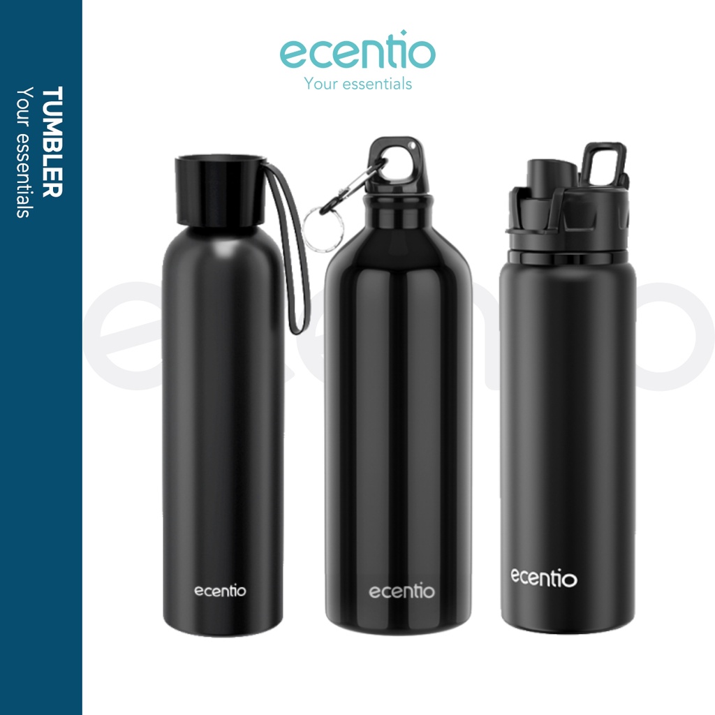 ecentio botol air minum tumbler sport botol aesthetic bpa free murah 1000ml /750ml