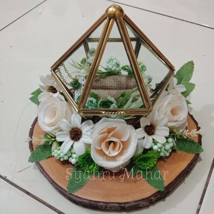 wedding ring box cincin/Ring Bearer rustic
