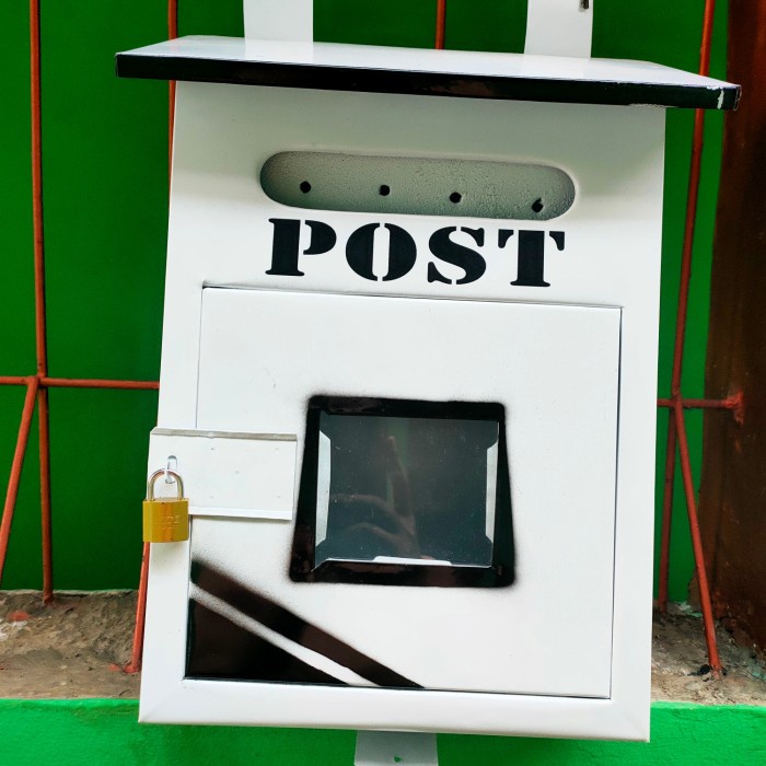 Kotak Surat - Kotak Surat Pos Rumah Warna Biru