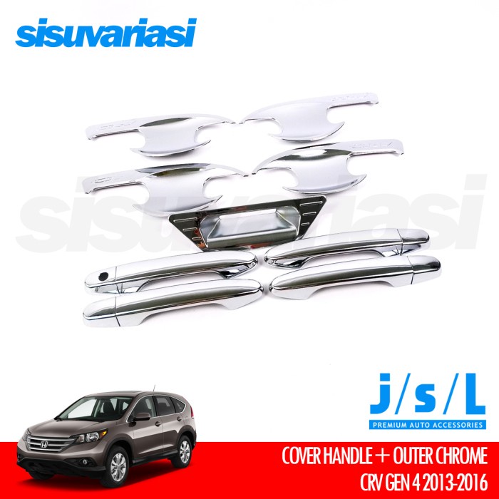 CRV GEN 4 AKSESORIS JSL PAKET COVER DOOR HANDLE OUTER MANGKOK PINTU