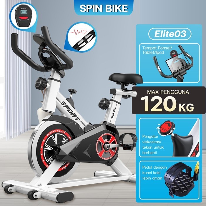 SEPEDA STATIS / SPIN BIKE / SPINING BIKE / SEPEDA KARDIO MODEL S303