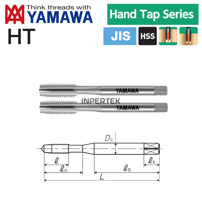 [New] Hand Tap Yamawa M10X1.25 Handtap Yamawa M10X1.25 Hand Tap10X125 Tap10 Terbaru
