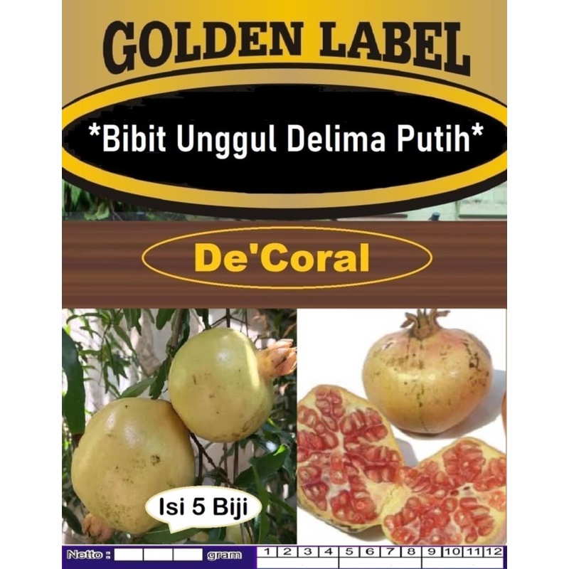 Bibit Unggul Buah Delima Putih| Delimo|Benih Biji Delima Putih| Delima