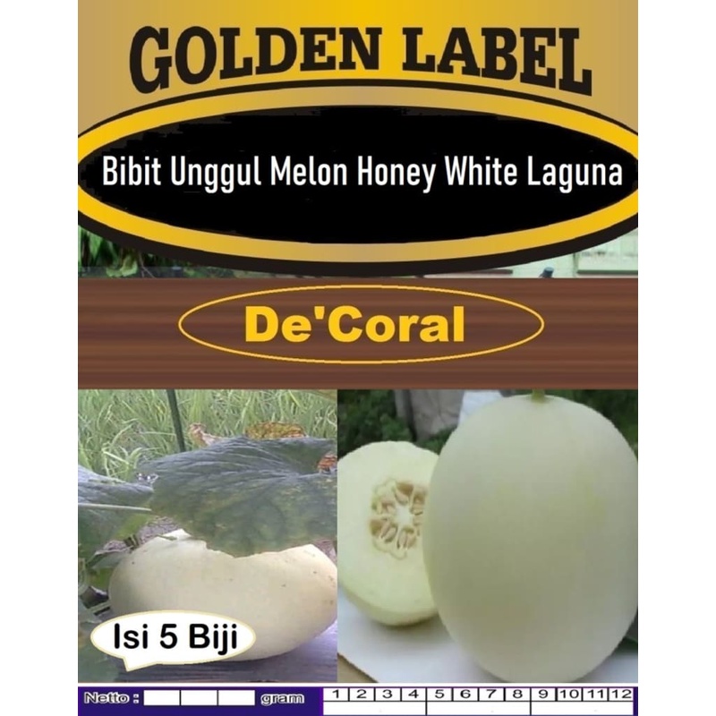 Bibit Unggul Melon Honey White Laguna | Benih Melon Putih Laguna