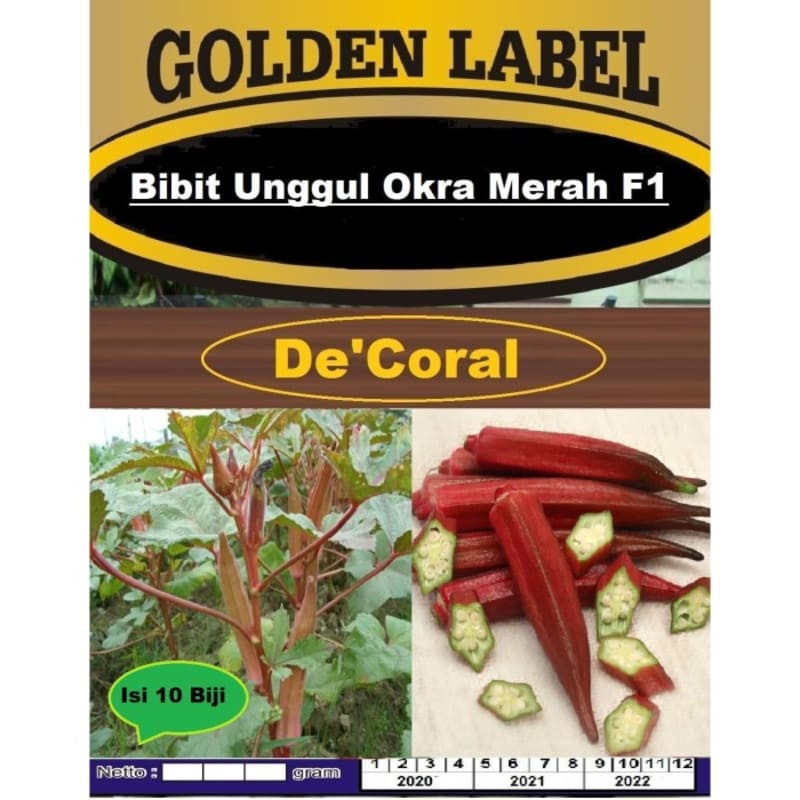 Bibit Unggul Okra Merah F1 | Benih Okra Merah F1