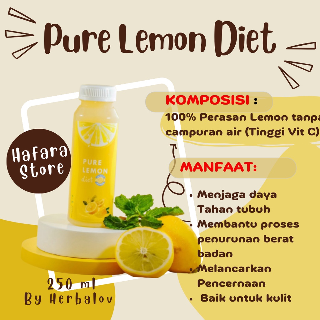 

HAFARA_PURE LEMON DIET HERBALOV || SARI LEMON HERBALOV || SARI LEMON