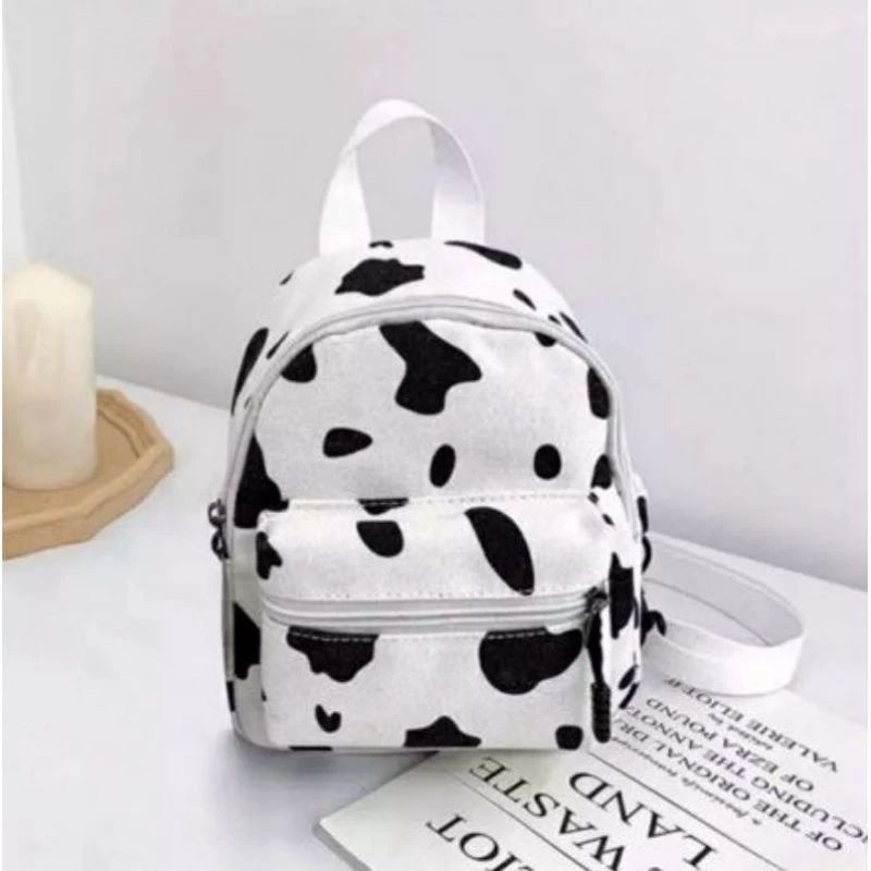 Tas Ransel AnakSekolah Mini Terbaru Motif Sapi lucu Tas Ransel