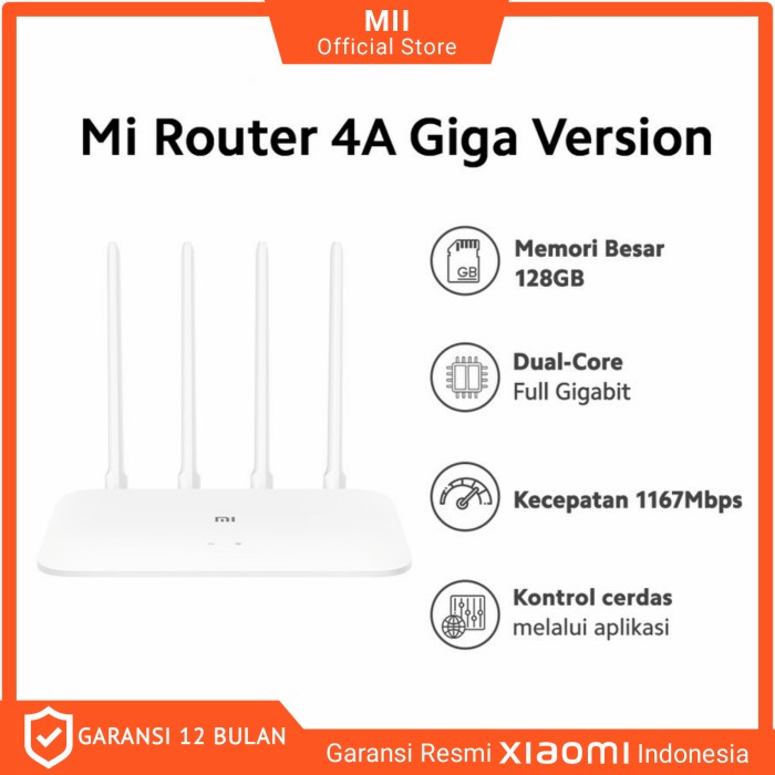 Promo Xiaomi Mi Router 4A Gigabit Edition