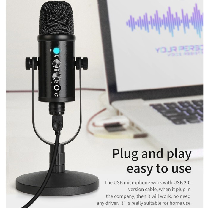 COSTA CM-U100 Microphone USB professional Condenser Podcast,Vocal