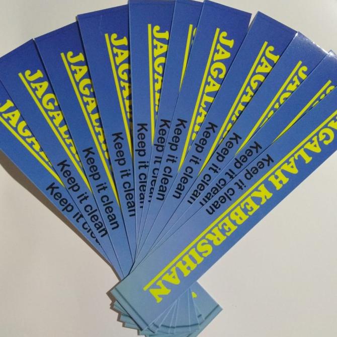 

*:*:*:*:*] Stiker jagalah kebersihan bahan vinyl kuat dan tahan air