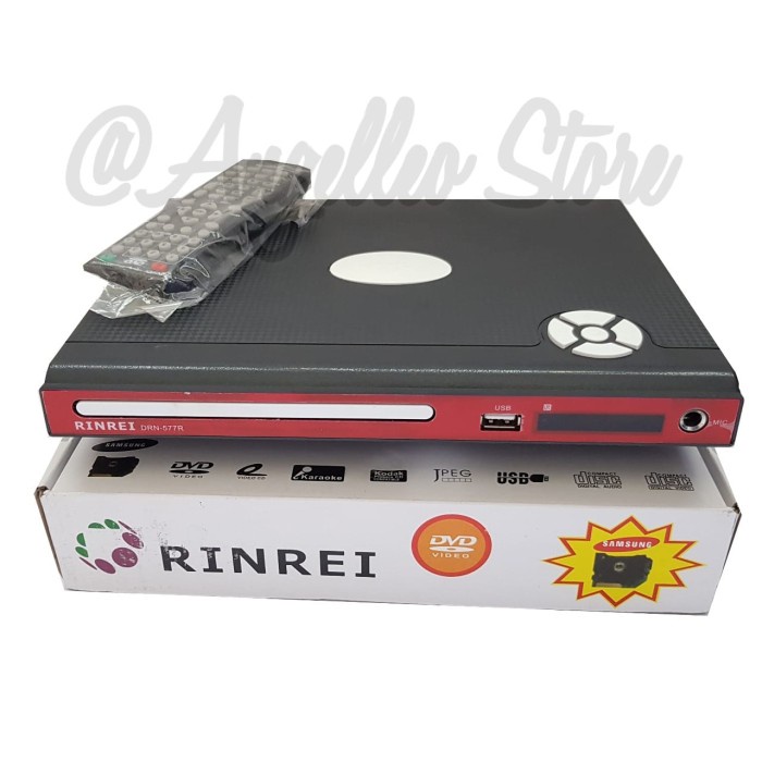 {NurulShop} DVD VCD Player Plastik Mini~Rinrei~DRN 533K~Optik Samsung~ORIGINAL Limited