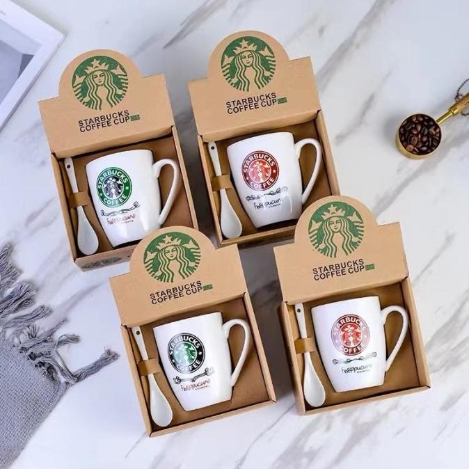 

New Sale Gelas Starbucks Frappucino Gift Set Murah Kado Souvenir Mug Gelas Berkualitas