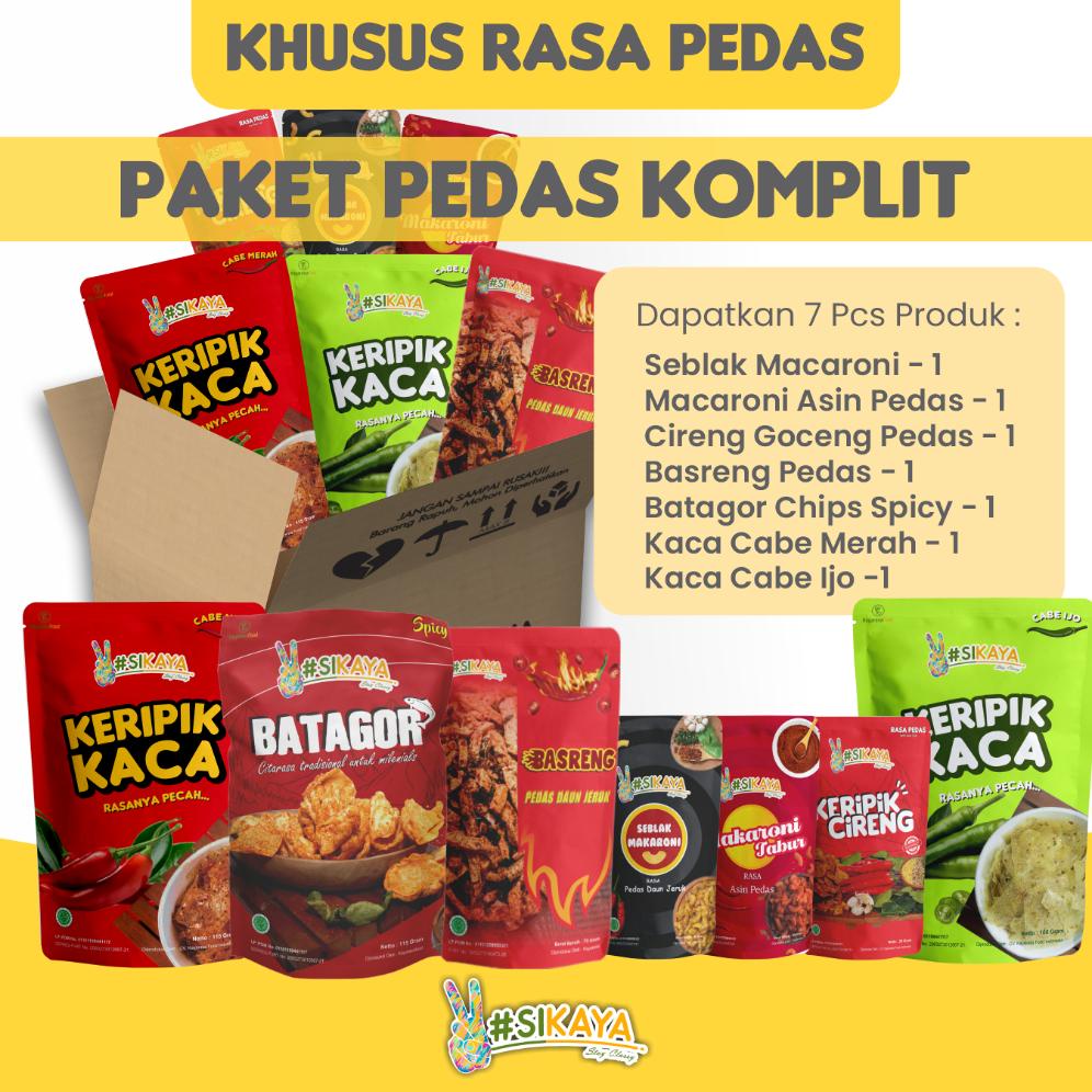 

Paket Keripik Pedas Komplit All Variant PSBB (Promo Saat Butuh Berhemat)-Sikaya Best Seller