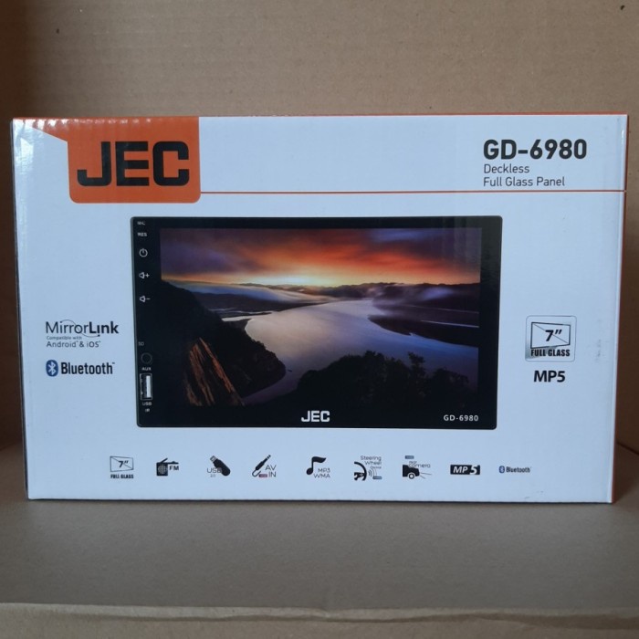 Headunit Deckless JEC 7 Inch GD-6980 / Deckless JEC Mobil Universal