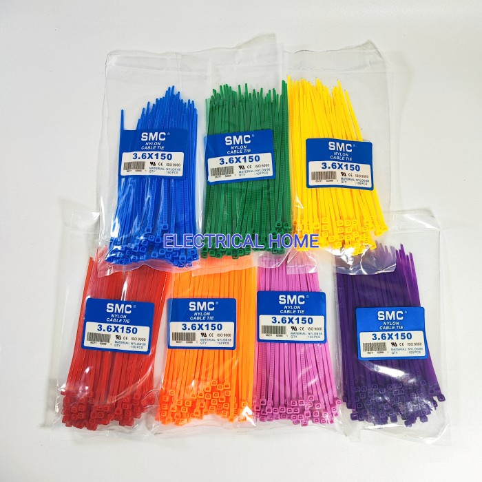 

Kabel Ties WARNA-WARNI 3.6x150 (15cm)