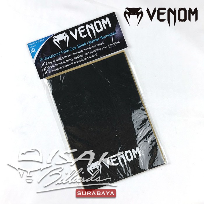 Venom Leather Shaft Burnisher - Cue Tool Kulit Poles Stick Billiard -