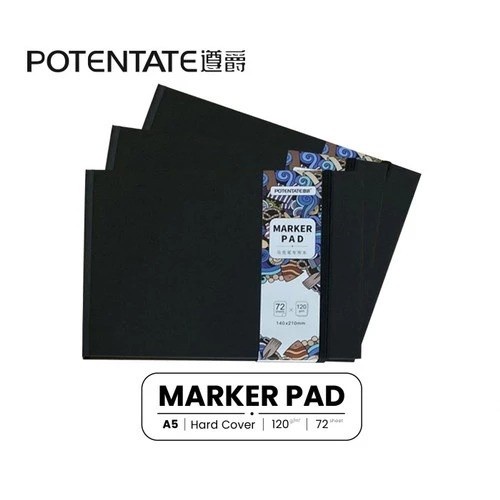 

Buku Sketsa Potentate Marker Pad A5 Hard Cover Sketchbook