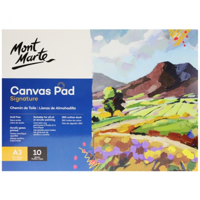 

MONT MARTE CANVAS PAD A3 10SHEETS