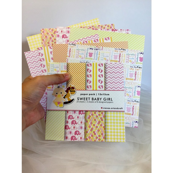 

Sweet Baby Girl - Paper Pack - 15x15cm