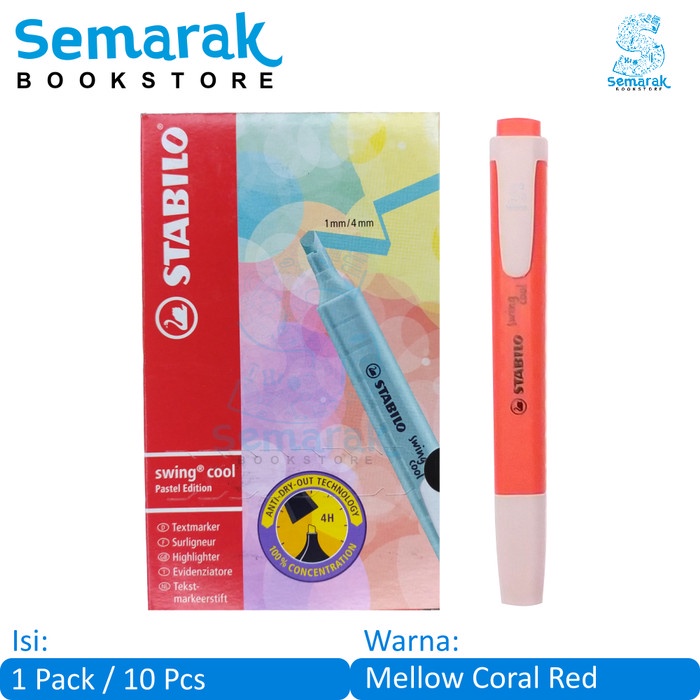 

Stabilo Swing Cool Pastel Edition Highlighter - [1 Pack/10 Pcs]
