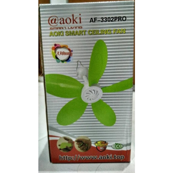 BISA COD Aoki Af3301 Smart Ceiling Fan - Kipas Mini Baling Heli Gantung /KIPAS ANGIN MINI/KIPAS
