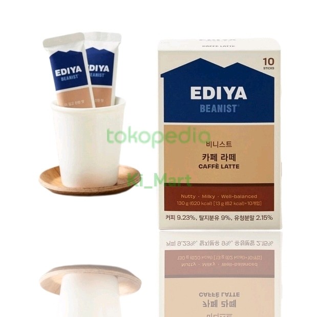 

Ediya Beanist Coffee Latte 1 Box isi 10 stick