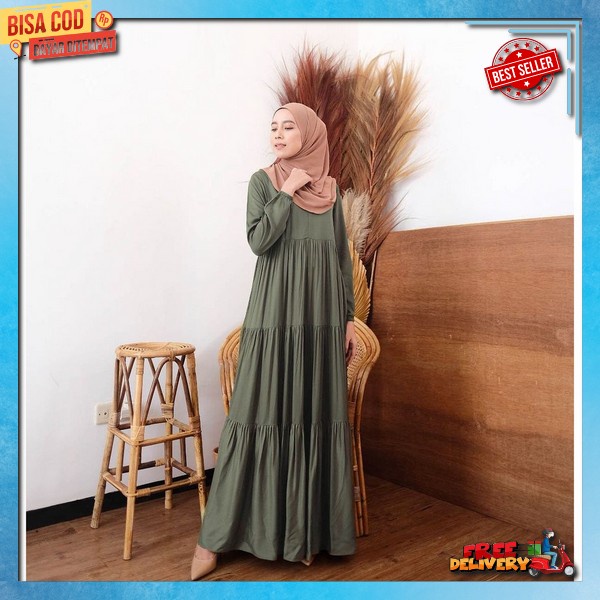 Drees Panjang Wnita Baju Dresh Termurah Bju Hari Raya Ghamis Elegant Murah Gamiss Tren Masa Kini Dre